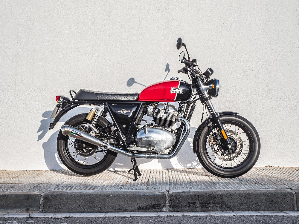 Royal Enfield Continental 650 2019-2020, Powercone Evo, Dual slip-on exhausts including removable db killers and link pipes 