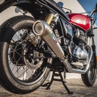 Royal Enfield Continental 650 2019-2020, Powercone Evo, Dual slip-on exhausts including removable db killers and link pipes 