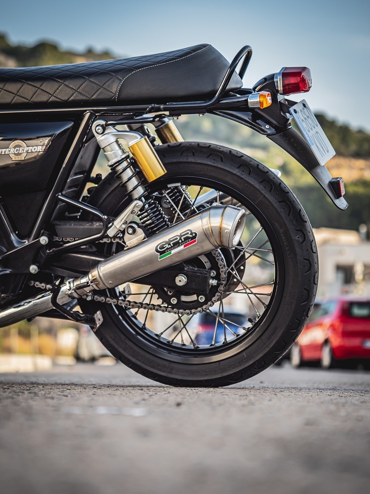 Royal Enfield Continental 650 2019-2020, Powercone Evo, Dual slip-on exhausts including removable db killers and link pipes 