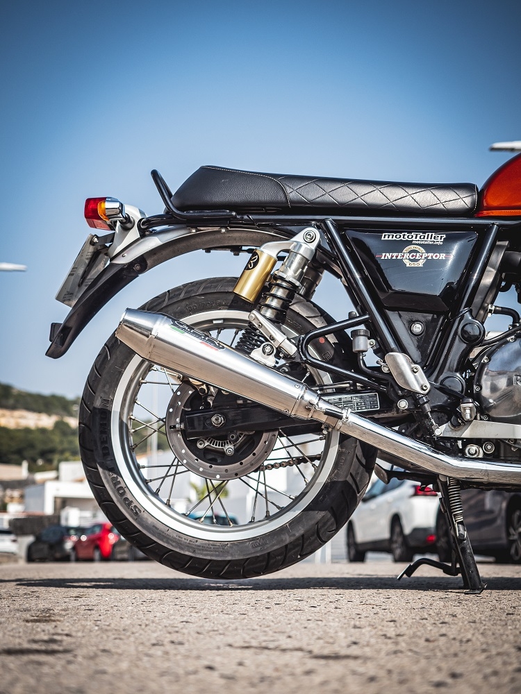 Royal Enfield Continental 650 2021-2024, Ultracone, Dual slip-on exhausts including removable db killers and link pipes 