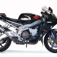 Aprilia Tuono R 1000 Factory  2006-2010, Gpe Ann. titanium, Dual slip-on including removable db killers and link pipes 