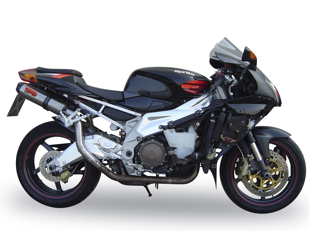 Aprilia Rsv 1000 R Factory 2006-2010, Gpe Ann. titanium, Dual slip-on including removable db killers and link pipes 