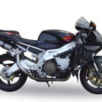 Aprilia Rsv 1000 R Factory 2006-2010, Gpe Ann. titanium, Dual slip-on including removable db killers and link pipes 