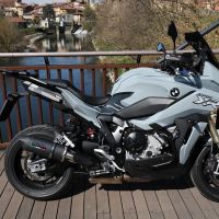 Bmw S1000XR 2020-2024, Furore Evo4 Nero, Slip-on exhaust including removable db killer and link pipe 