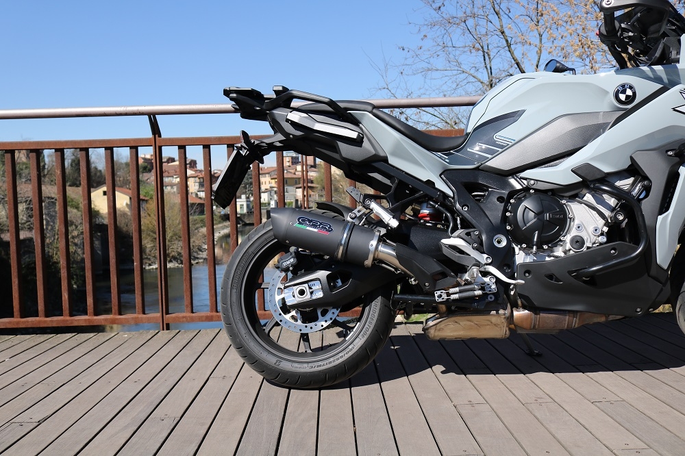 Bmw S1000XR 2020-2024, Furore Evo4 Nero, Slip-on exhaust including removable db killer and link pipe 