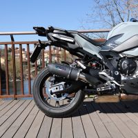 Bmw S1000XR 2020-2024, Furore Evo4 Nero, Slip-on exhaust including removable db killer and link pipe 