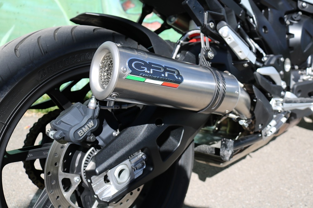 Bmw S1000XR 2020-2024, M3 Inox , Slip-on exhaust including removable db killer and link pipe 