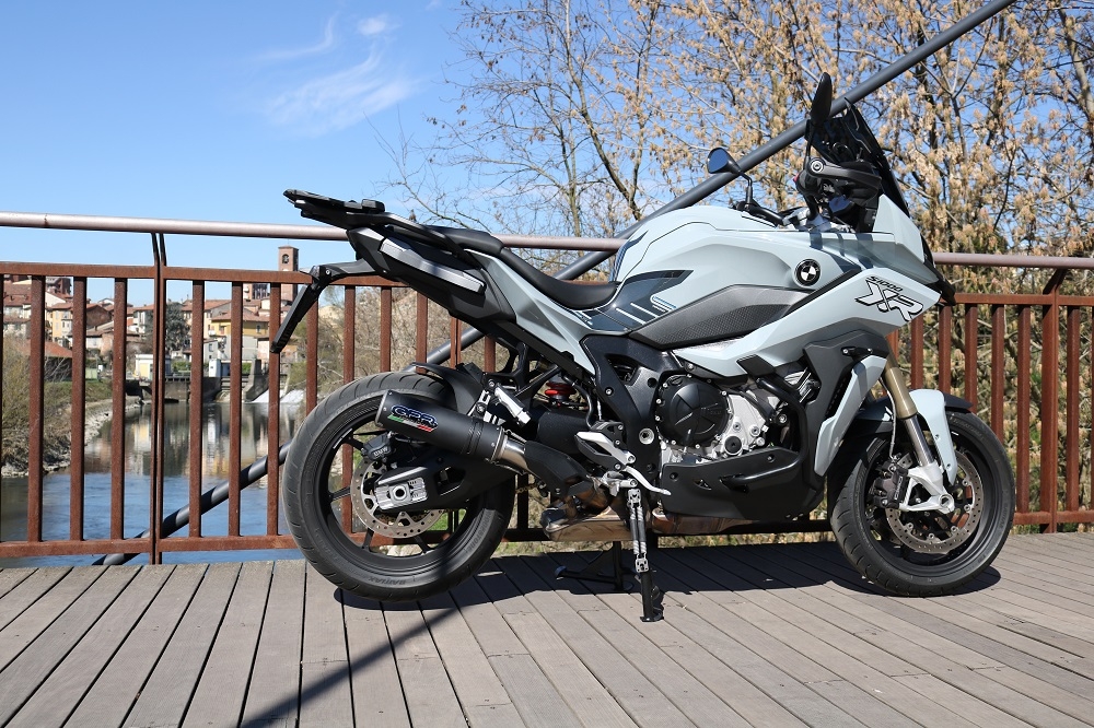 Bmw S1000XR 2020-2024, M3 Black Titanium, Slip-on exhaust including removable db killer and link pipe 