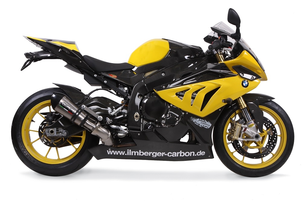 Bmw S1000RR 2010-2014, Gpe Ann. titanium, Slip-on exhaust including removable db killer and link pipe 