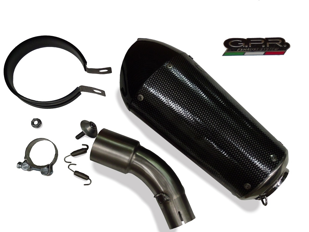 Bmw C650GT 2012-2015, Gpe Ann. Poppy, Slip-on exhaust including removable db killer and link pipe 