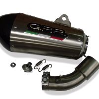 Bmw C600 Sport 2012-2016, Gpe Ann. titanium, Slip-on exhaust including removable db killer and link pipe 