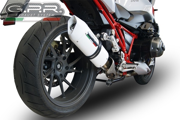 Bmw R1200R 2015 LC 2017-2019, Albus Evo4, Slip-on exhaust including removable db killer and link pipe 