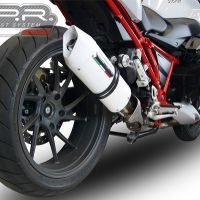 Bmw R1200R 2015 LC 2015-2016, Albus Ceramic, Slip-on exhaust including removable db killer and link pipe 