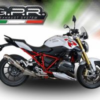 Bmw R1200R LC 2017-2019, Powercone Evo, Slip-on exhaust including removable db killer and link pipe 