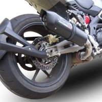 Aprilia Caponord 1200 2013-2016, Furore Nero, Slip-on exhaust including removable db killer and link pipe 