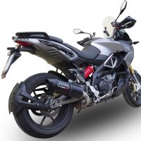 Aprilia Caponord 1200 2013-2016, Furore Nero, Slip-on exhaust including removable db killer and link pipe 