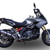 GPR exhaust compatible with  Aprilia Caponord 1200 2013-2016, Gpe Ann. titanium, Slip-on exhaust including removable db killer and link pipe 