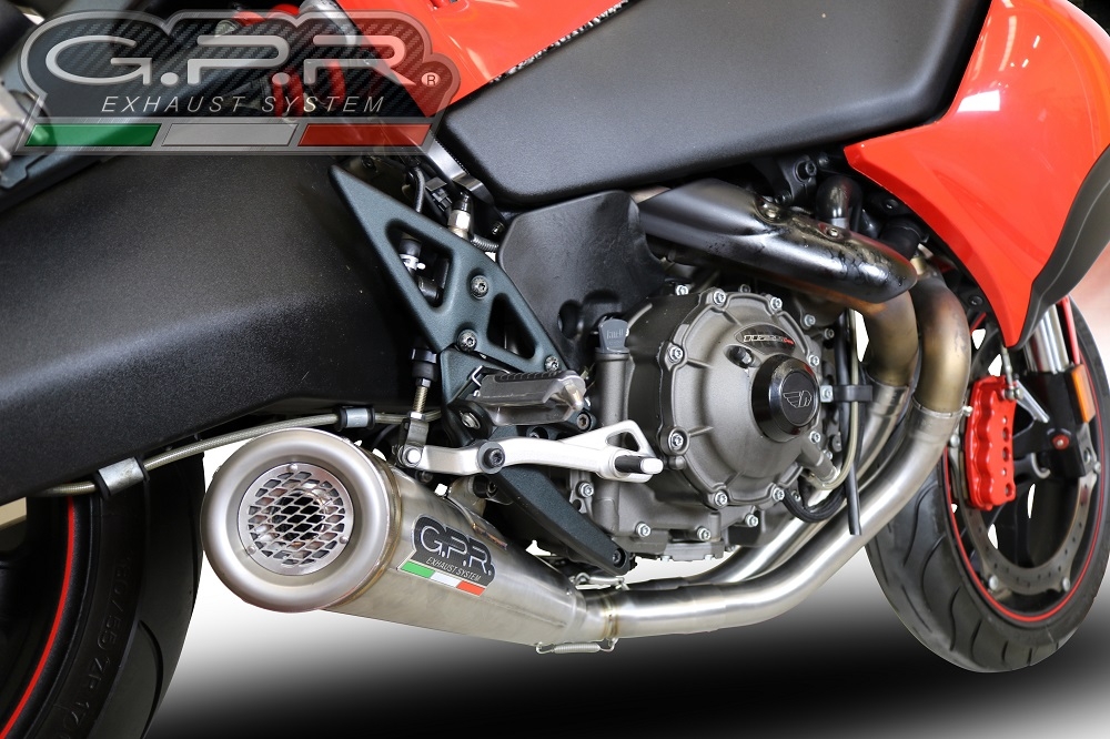 GPR exhaust compatible with  Buell 1125 R -CR 2005-2009, Powercone Evo, Mid-Full system exhaust including removable db killer 