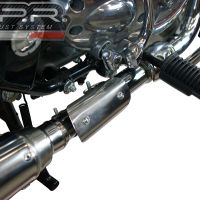 Royal Enfield Continental GT 535  2014-2016, Satinox , Slip-on exhaust including link pipe and removable db killer 