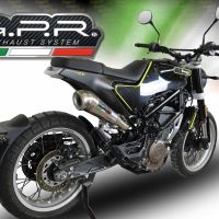 Exhaust system compatible with Husqvarna Svartpilen 401 2018-2019, Powercone Evo, Homologated legal Mid-full system exhaust, including removable db killer and catalyst 