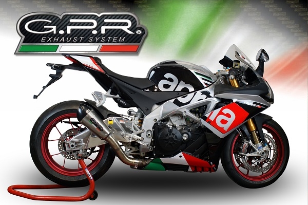 Aprilia Rsv4 1000 2015-2016, Gpe Ann. titanium, Slip-on exhaust including removable db killer and link pipe 