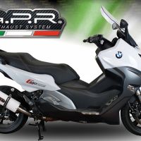 Bmw C650 Sport 2016-2020, Albus Evo4, Slip-on exhaust including removable db killer and link pipe 