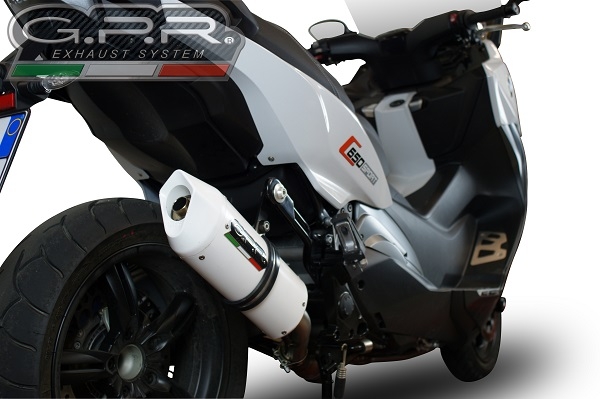 Bmw C650 Sport 2016-2020, Albus Evo4, Slip-on exhaust including removable db killer and link pipe 