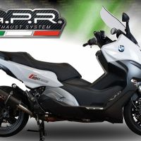 Bmw C650 Sport 2016-2020, Furore Evo4 Nero, Slip-on exhaust including removable db killer and link pipe 