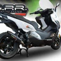 Bmw C650 Sport 2016-2020, Furore Evo4 Nero, Slip-on exhaust including removable db killer and link pipe 