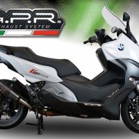 Bmw C650 Sport 2016-2020, GP Evo4 Poppy, Slip-on exhaust including removable db killer and link pipe 