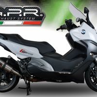 Bmw C650 Sport 2016-2020, GP Evo4 Titanium, Slip-on exhaust including removable db killer and link pipe 