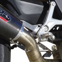 Exhaust system compatible with Mv Agusta F3 800 2021-2023, M3 Black Titanium, Homologated legal slip-on exhaust including removable db killer, link pipe and catalyst 