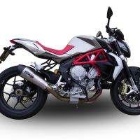 Mv Agusta Brutale 800 2012-2016, Gpe Ann. titanium, Slip-on exhaust including removable db killer and link pipe 