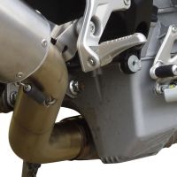 Exhaust system compatible with Mv Agusta F3 800 2021-2023, M3 Poppy , Homologated legal slip-on exhaust including removable db killer, link pipe and catalyst 