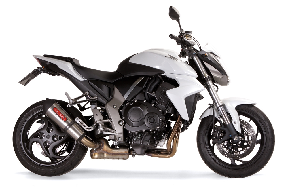 Honda CB1000R 2008-2014, Gpe Ann. titanium, Slip-on exhaust including removable db killer and link pipe 