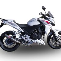 Honda CB500F 2019-2020, Deeptone Inox, Slip-on exhaust including removable db killer and link pipe 