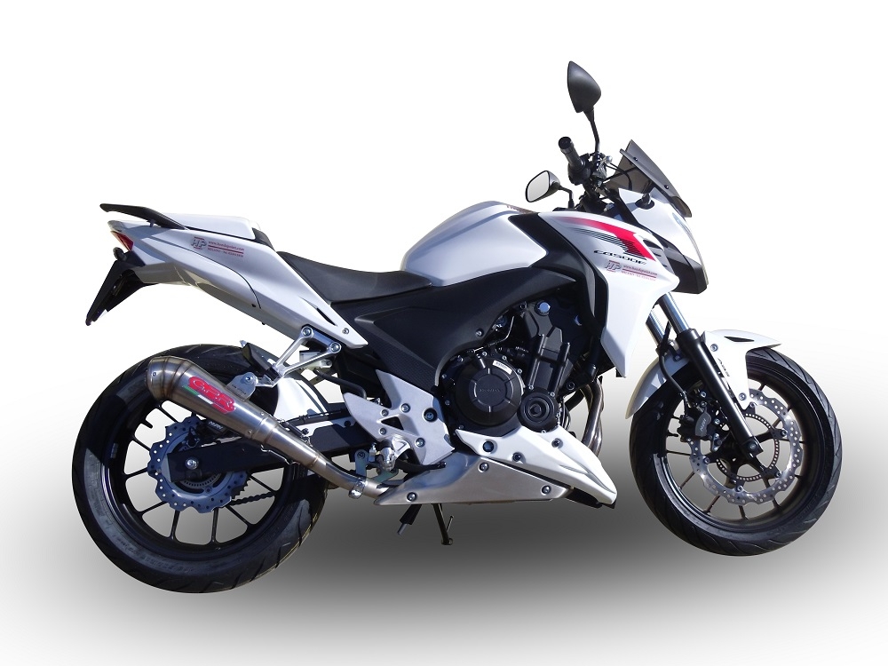 Honda CB500F 2013-2015, Powercone Evo, Slip-on exhaust including removable db killer and link pipe 