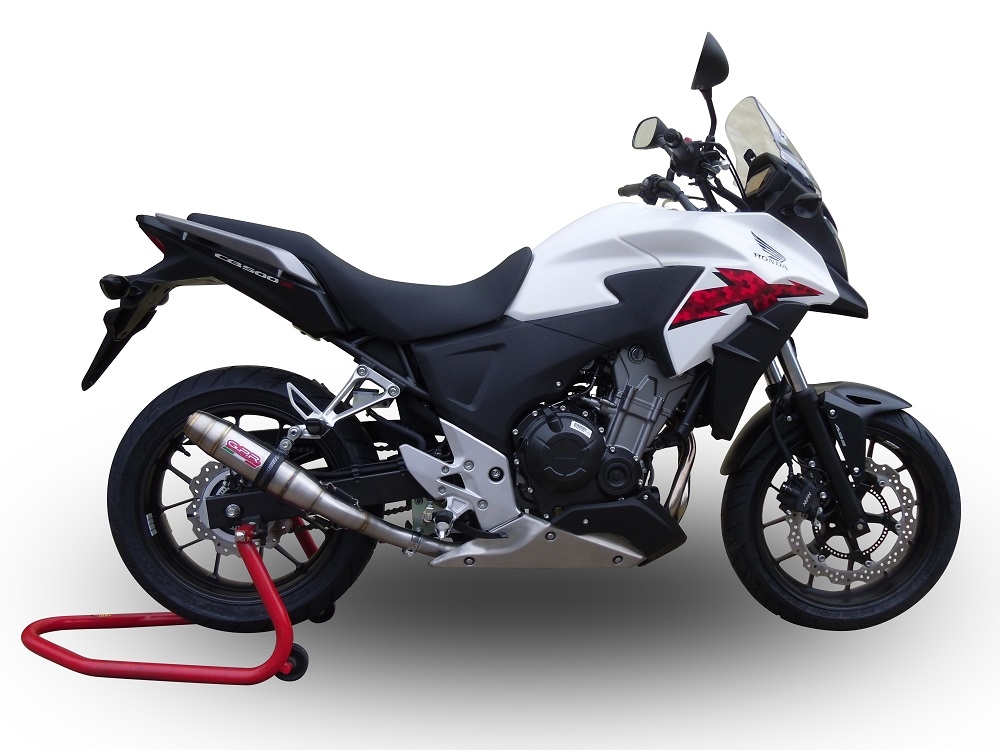 Honda CB400X 2016-2018, Deeptone Inox, Slip-on exhaust including removable db killer and link pipe 