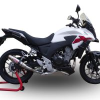 Honda CB500X 2013-2015, Deeptone Inox, Slip-on exhaust including removable db killer and link pipe 