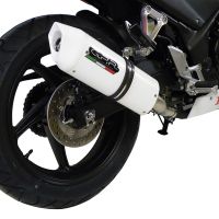 Honda CBR300R 2014-2016, Albus Ceramic, Slip-on exhaust including removable db killer and link pipe 