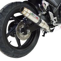 Honda CBR300R 2014-2016, Deeptone Inox, Slip-on exhaust including link pipe 