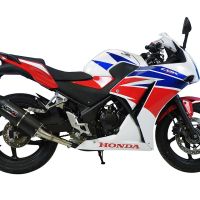 Honda CBR300R 2014-2016, Furore Nero, Slip-on exhaust including removable db killer and link pipe 