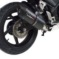 Honda CBR300R 2014-2016, Furore Nero, Slip-on exhaust including link pipe 