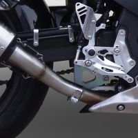 GPR exhaust compatible with  Honda CBR500R 2012-2016, Powercone Evo, Slip-on exhaust including removable db killer and link pipe 