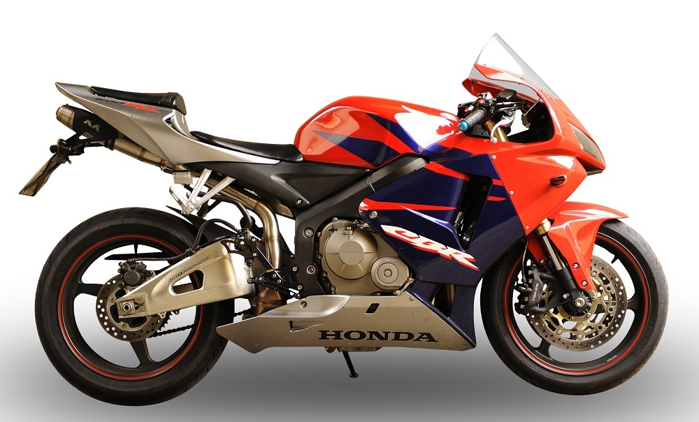 Honda CBR600RR 2003-2004, Deeptone Inox, Slip-on exhaust including removable db killer and link pipe 