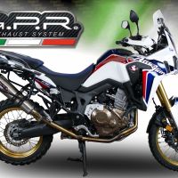 Honda CRF1000L Africa Twin 2015-2017, Gpe Ann. titanium, Slip-on exhaust including removable db killer and link pipe 