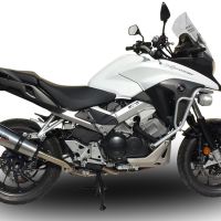 Honda Crossrunner 800 VFR800X 2017-2020, GP Evo4 Titanium, Slip-on exhaust including removable db killer and link pipe 