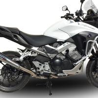 Honda Crossrunner 800 VFR800X 2015-2016, Powercone Evo, Slip-on exhaust including removable db killer and link pipe 