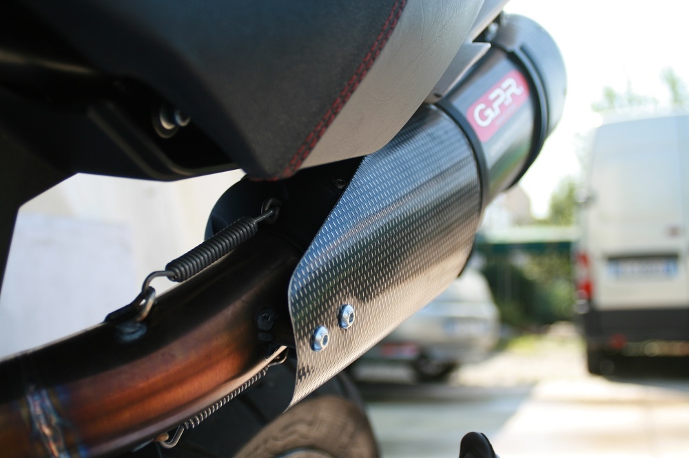 GPR exhaust compatible with  Moto Morini Gran passo 1200 2008-2011, Gpe Ann. Poppy, Slip-on exhaust including removable db killer and link pipe 