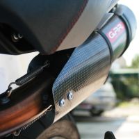 GPR exhaust compatible with  Moto Morini Gran passo 1200 2008-2011, Gpe Ann. Poppy, Slip-on exhaust including removable db killer and link pipe 